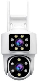 SRIHOME PTZ IP CAMERA 4MP DUAL LENS WIFI PANORAMIC MONITORING