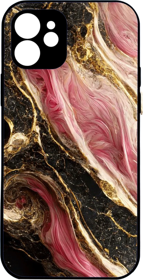Marble black-gold-pink IPhone 15 Pro Max