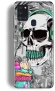 Skull Silicone case Θήκη για Samsung Galaxy A21S white