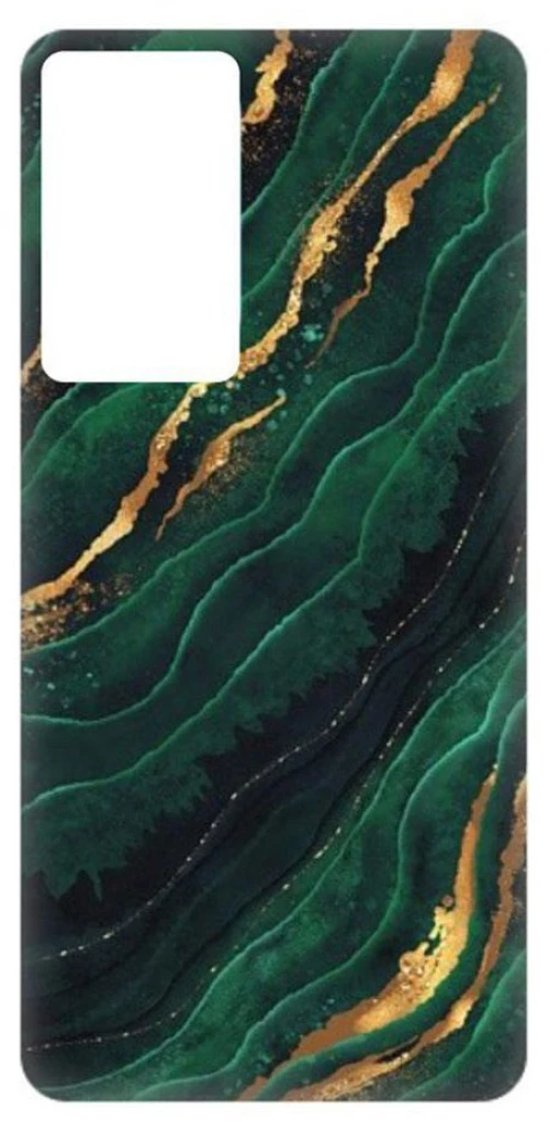 Marble Silicone case Θήκη για Xiaomi Redmi Note 10 / 10S green