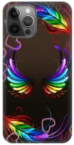 Feathers Silicone case Θήκη για Iphone 13 Pro multicolour