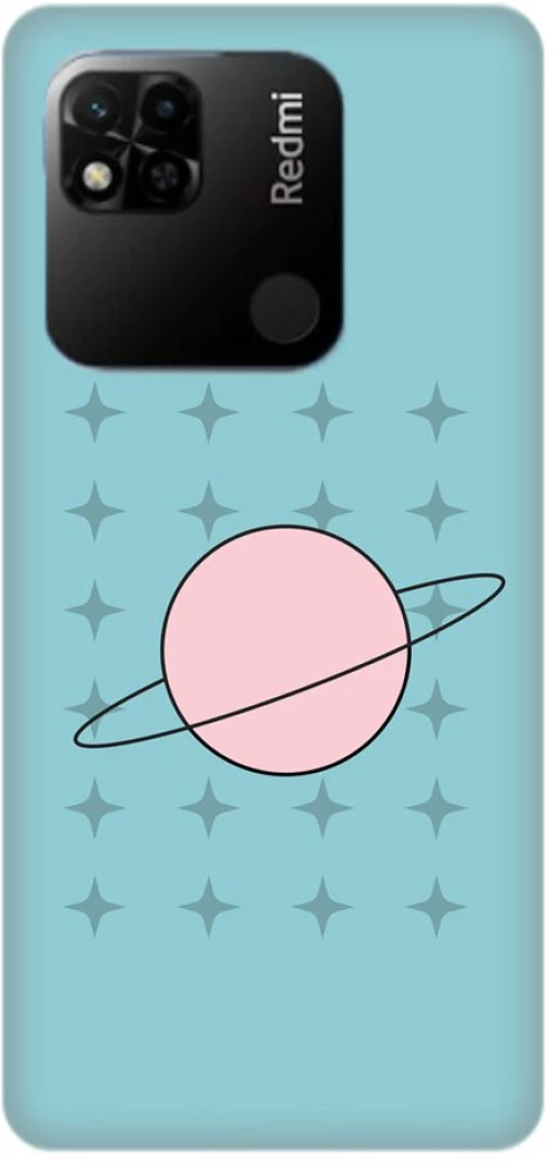 Comic Planet Silicone case Θήκη για Xiaomi Redmi 10A Light Blue