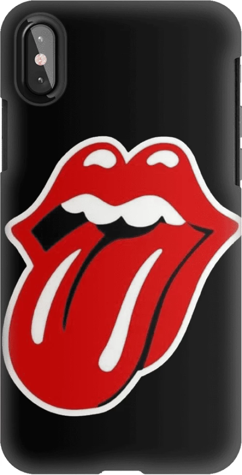 Rolling Stones Silicone case Θήκη για IPHONE X / XS black-red