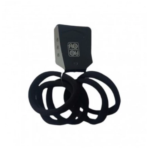 Ro Accessories Λάστιχο Mαλλιών 3 cm Σετ 6τμχ 03-0042