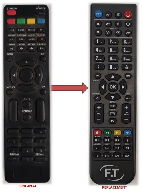 ELITE 32" LED TV REPLACEMENT REMOTE CONTROL
