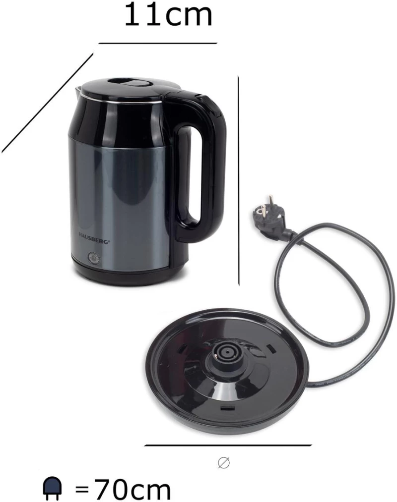 HAUSBERG HB-3623BL KETTLE 1800W / 2.2L