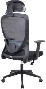 POWERTECH καρέκλα γραφείου PT-1390 με μπράτσα και ανάκλιση, ρυθμιζόμενο ύψος, μαύρη
