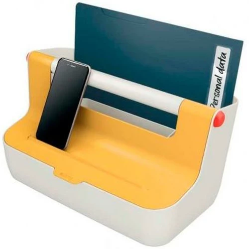 Κουτί Aποθήκευσης Leitz Cosy Κίτρινο ABS 21,4 x 19,6 x 36,7 cm Λαβή μεταφοράς