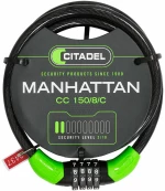 Λουκέτο καλώδιο Citadel Manhattan cc 150/8/c Συνδυασμός Μαύρο 150 cm