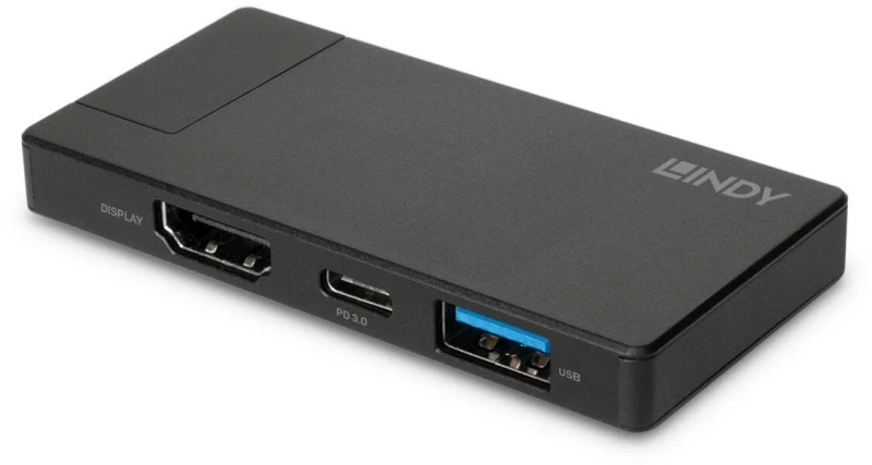 USB Hub LINDY 43336 Μαύρο