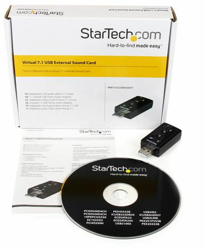 Εξωτερική Κάρτα Ήχου Startech ICUSBAUDIO7
