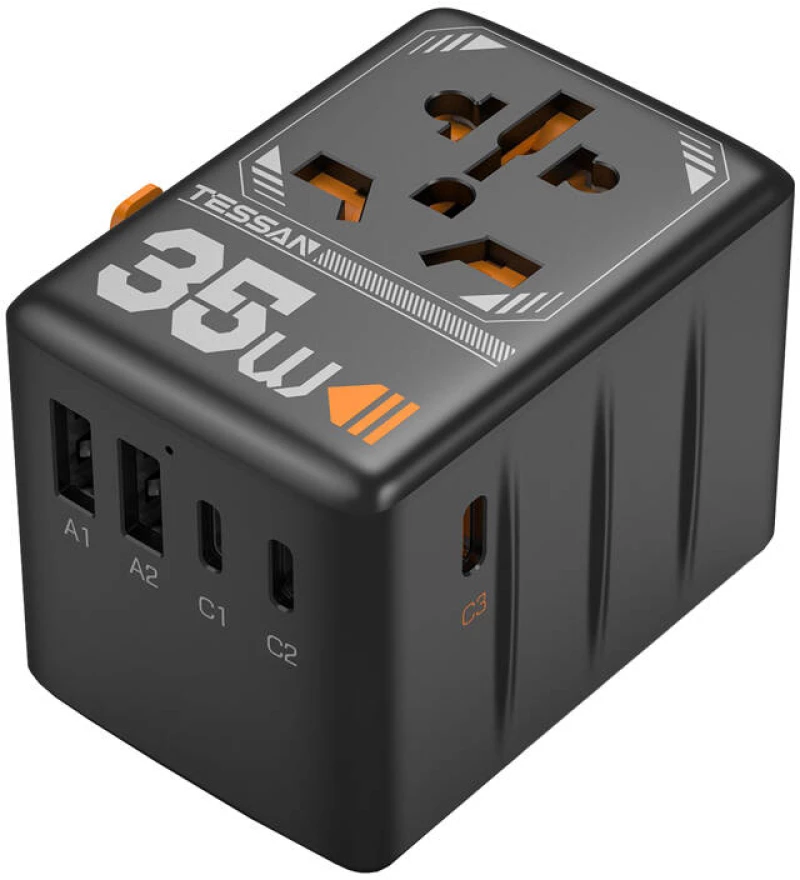 TESSAN TS-WTA02 Travel Adapter