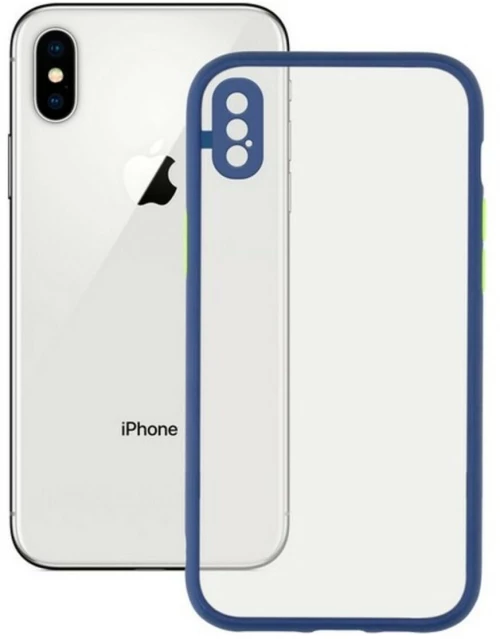 Κάλυμμα Κινητού iPhone X , XS KSIX Duo Soft Μπλε