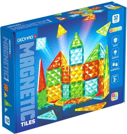 Geomag Gems 32 μαγνητικά πλακίδια