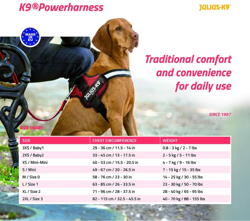 Λουρί Σκύλου Trixie Power Μαύρο 1 Baby 1 (XS)