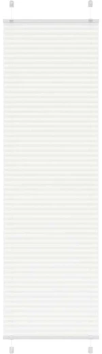 vidaXL Πλισέ περσίδα Λευκό 55x200 cm Πλάτος υφάσματος 54,4 cm