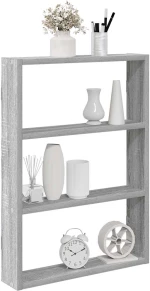 Ράφι τοίχου vidaXL Γκρι Sonoma 43x9x60 cm Κατασκευασμένο ξύλο