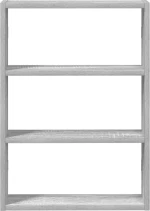 Ράφι τοίχου vidaXL Γκρι Sonoma 43x9x60 cm Κατασκευασμένο ξύλο