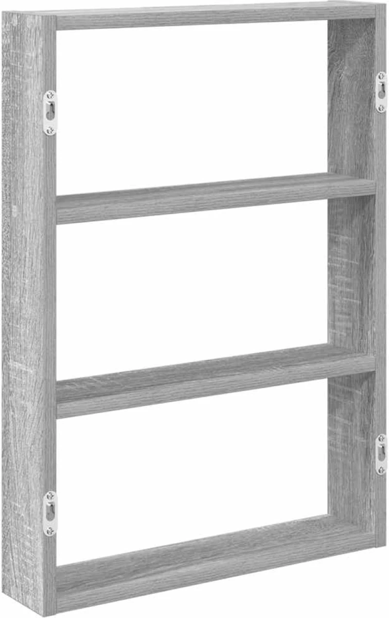 Ράφι τοίχου vidaXL Γκρι Sonoma 43x9x60 cm Κατασκευασμένο ξύλο