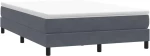 vidaXL Κρεβάτι Boxspring με Στρώμα Σκούρο Γκρι 160x210 εκ. Βελούδινο