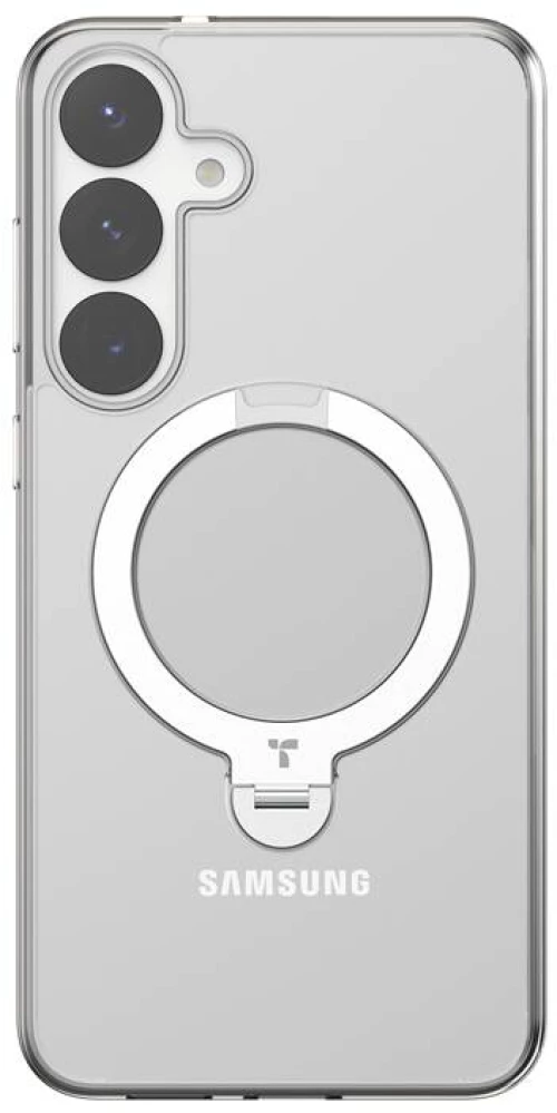 Θήκη τηλεφώνου Torras Ostand Spin Series για Samsung S25 (διαφανής)