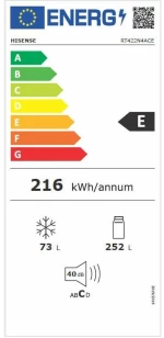 Ψυγείο Hisense RT422N4ACE Γκρι