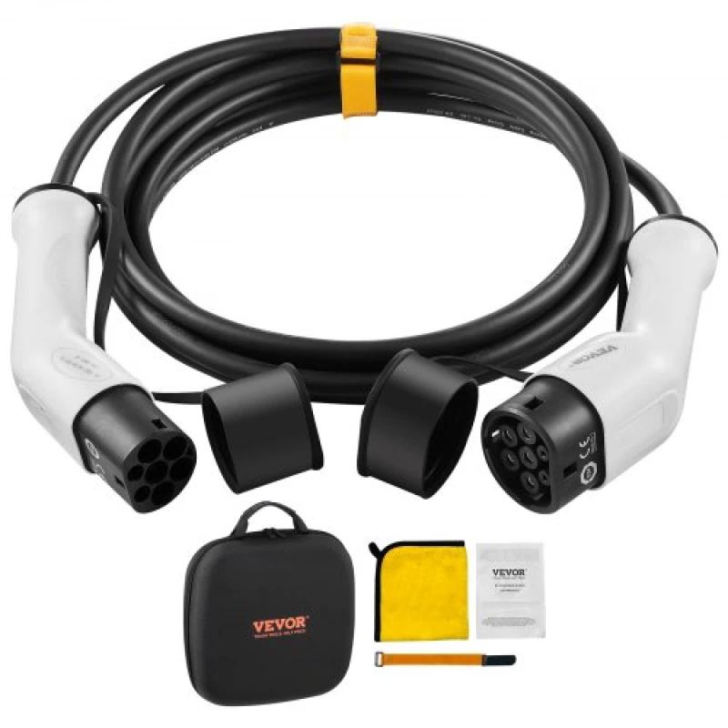 VEVOR Type 2 to Type 2 EV Charging Cable Electric Vehicle Cable 32A 5m 22kW TPU