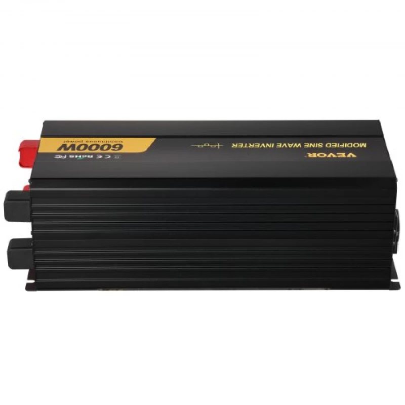 VEVOR Power Inverter Modified Sine Wave Inverter 6000W DC 12V to AC 230V LCD