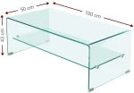 Τραπεζάκι σαλονιού Crystal Shelf
