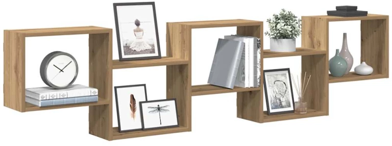 vidaXL Ράφι τοίχου με κύβους 5 διαμερισμάτων Engineered Wood