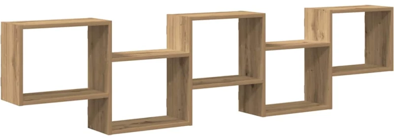 vidaXL Ράφι τοίχου με κύβους 5 διαμερισμάτων Engineered Wood