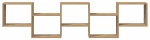 vidaXL Ράφι τοίχου με κύβους 5 διαμερισμάτων Engineered Wood
