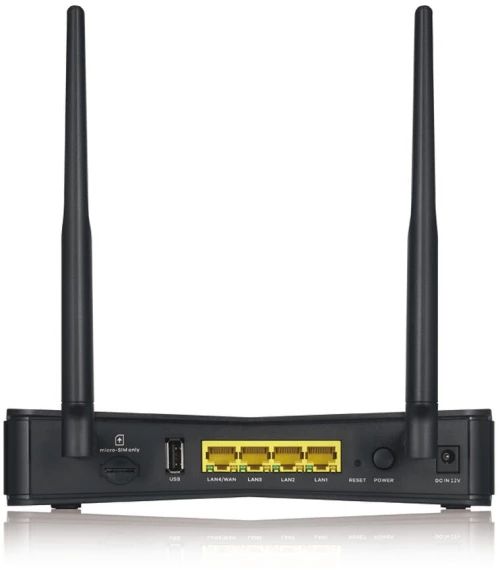 Router ZyXEL LTE-3301PLUS-EU0102F Μαύρο USB 2.0 Ethernet LAN Wi-Fi