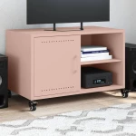vidaXL Έπιπλο Τηλεόρασης Ροζ 68 x 39 x 43,5 εκ. Χάλυβας