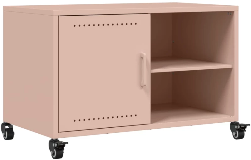 vidaXL Έπιπλο Τηλεόρασης Ροζ 68 x 39 x 43,5 εκ. Χάλυβας