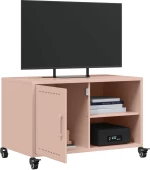 vidaXL Έπιπλο Τηλεόρασης Ροζ 68 x 39 x 43,5 εκ. Χάλυβας