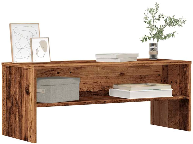 vidaXL Έπιπλο Τηλεόρασης Παλιό Ξύλο 100 x 40 x 40 εκ. από Μοριοσανίδα