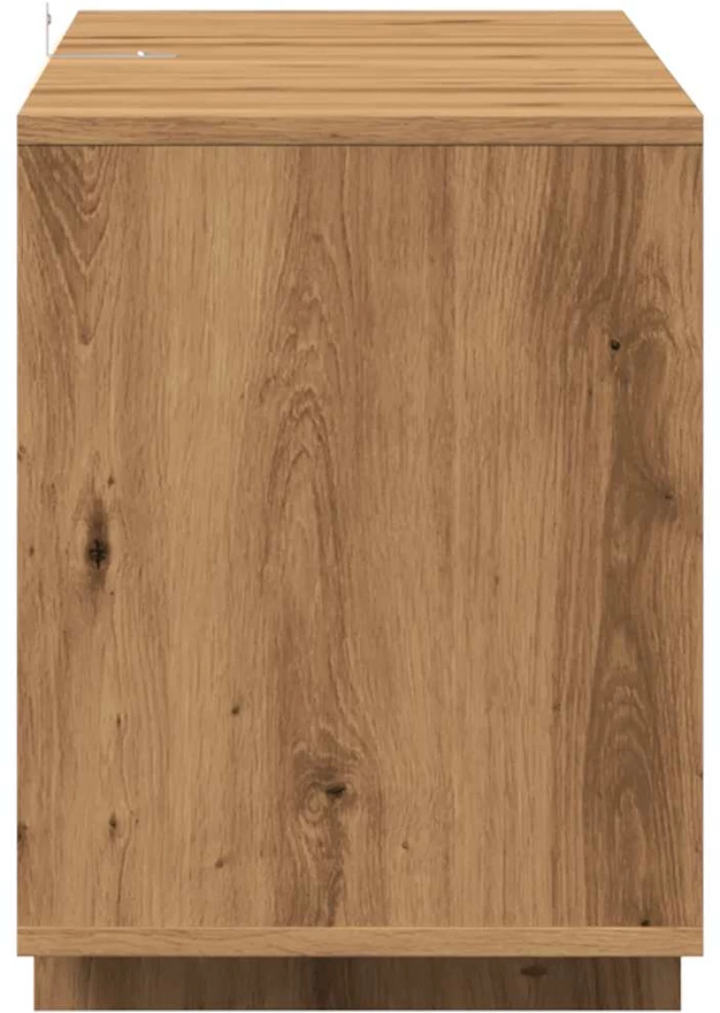 vidaXL Έπιπλο Τηλεόρασης Αρτισιανή Δρυς 130x35x50 εκ από Επεξεργ. Ξύλο
