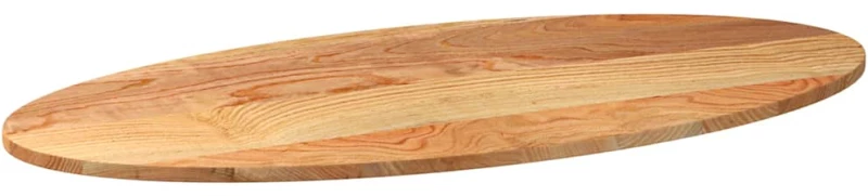 vidaXL Επιτραπέζια επιφάνεια Ανοιχτό Καφέ 120x60x2 εκ. Ξύλο Δρυός Οβάλ