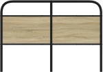 vidaXL Κεφαλάρι Sonoma Δρυς 120 εκ. Ατσάλινο/Επεξεργασμένο Ξύλο