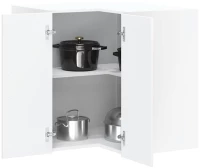 vidaXL Γωνιακό ντουλάπι τοίχου κουζίνας "Lucca" High Gloss White