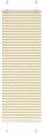 vidaXL Πλισέ περσίδα Κρέμα 45x100 cm Πλάτος υφάσματος 44,4 cm