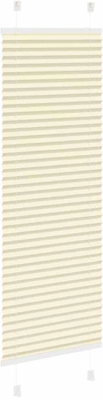 vidaXL Πλισέ περσίδα Κρέμα 45x100 cm Πλάτος υφάσματος 44,4 cm