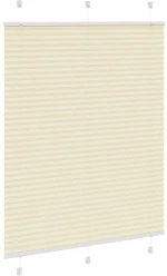 vidaXL Πλισέ περσίδα Κρέμα 110x100 cm Πλάτος υφάσματος 109,4 cm