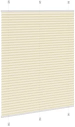 vidaXL Πλισέ περσίδα Κρέμα 110x100 cm Πλάτος υφάσματος 109,4 cm