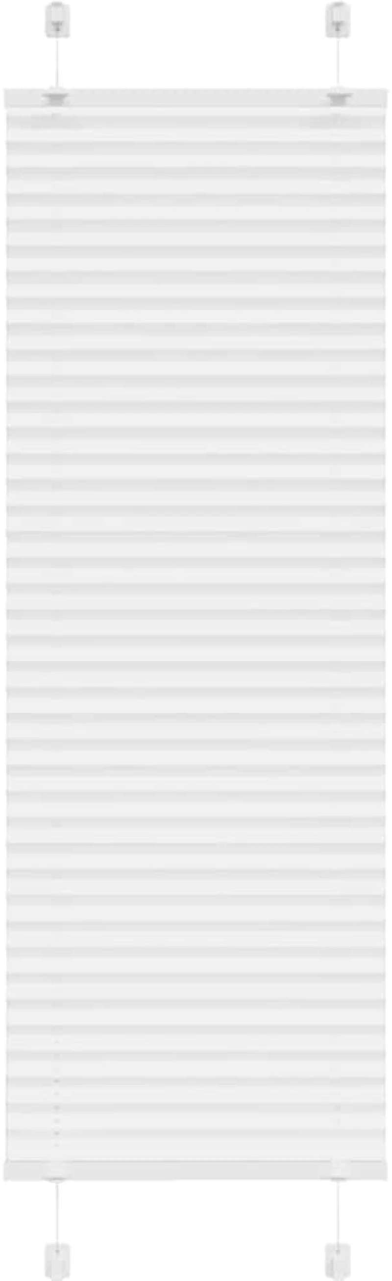 vidaXL Πλισέ περσίδα Λευκό 45x150 cm Πλάτος υφάσματος 44,4 cm