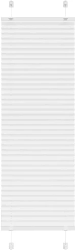 vidaXL Πλισέ περσίδα Λευκό 45x150 cm Πλάτος υφάσματος 44,4 cm