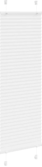 vidaXL Πλισέ περσίδα Λευκό 45x150 cm Πλάτος υφάσματος 44,4 cm