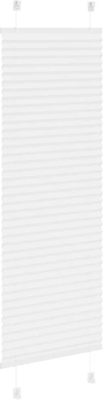 vidaXL Πλισέ περσίδα Λευκό 45x150 cm Πλάτος υφάσματος 44,4 cm