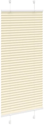 vidaXL Πλισέ περσίδα Κρέμα 55x100 cm Πλάτος υφάσματος 54,4 cm